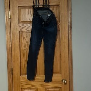 AG blue high-rise skinny jeans